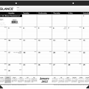 2022 Desk Calendar by AT-A-GLANCE, Monthly Desk Pad, 21-3/4" x 17", Large (SK2400)