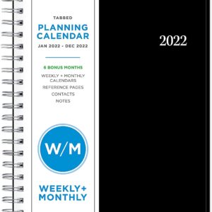 Blue Sky 2022 Weekly & Monthly Planner, 8.5" x 11", Flexible Cover, Wirebound, Enterprise (131790)