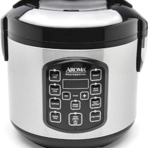 Aroma Housewares ARC-954SBD Rice Cooker, 4-Cup Uncooked 2.5 Quart, Professional Version